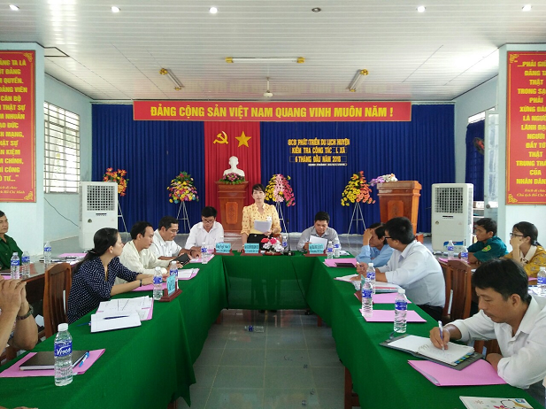 Ban chỉ đạo phát triển du lịch huyện Thoại Sơn kiểm tra công tác phát triển du lịch xã Định Thành, TT Núi Sập 6 tháng đầu năm 2018